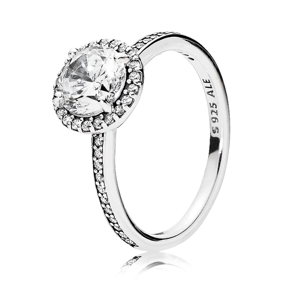 Damring Pandora SILVER - RING WITH CLEAR CUBIC ZIRCONIA - SIZE 50