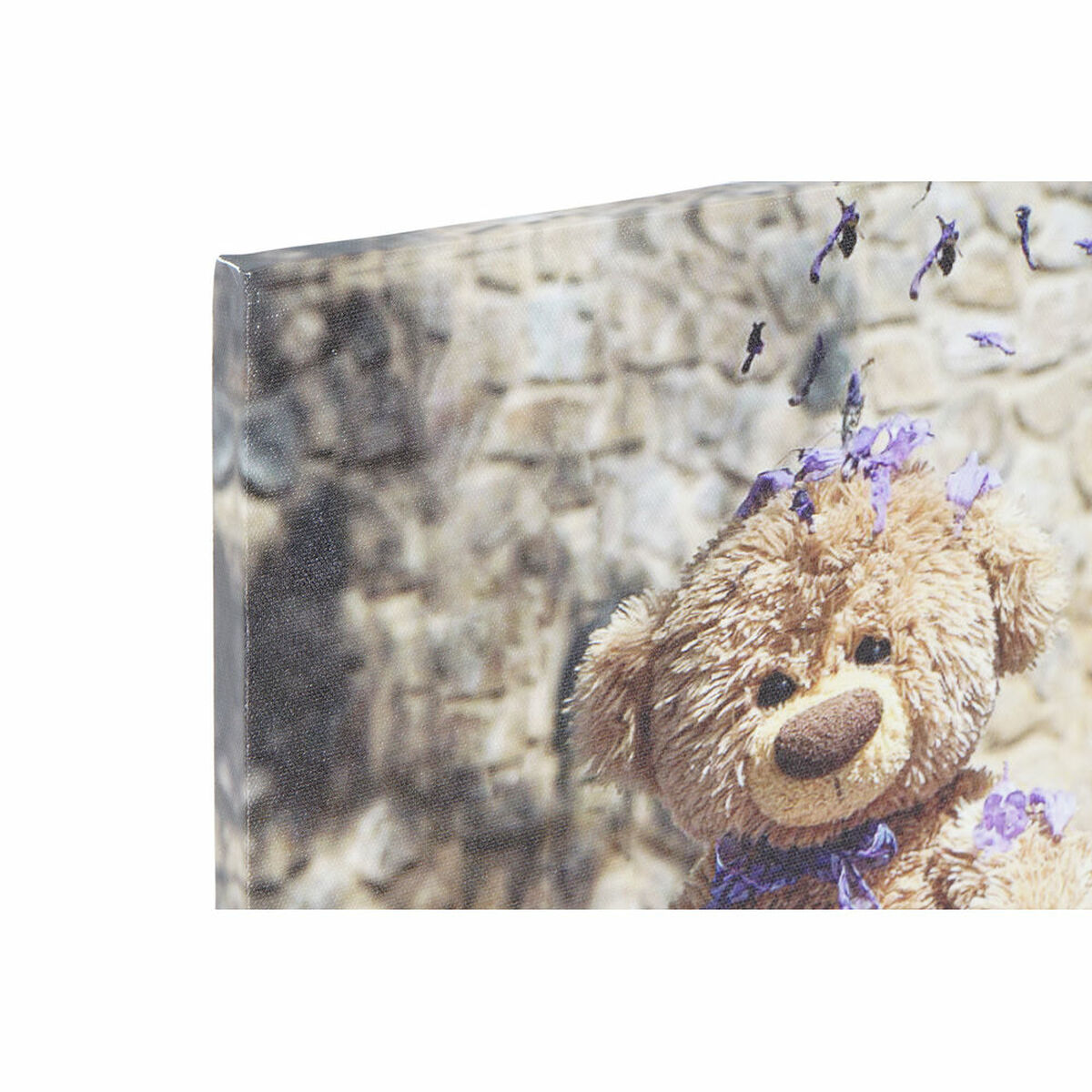 Tavla DKD Home Decor S3018130 Björn Barn (28 x 1,5 x 28 cm) (4 antal) - 2