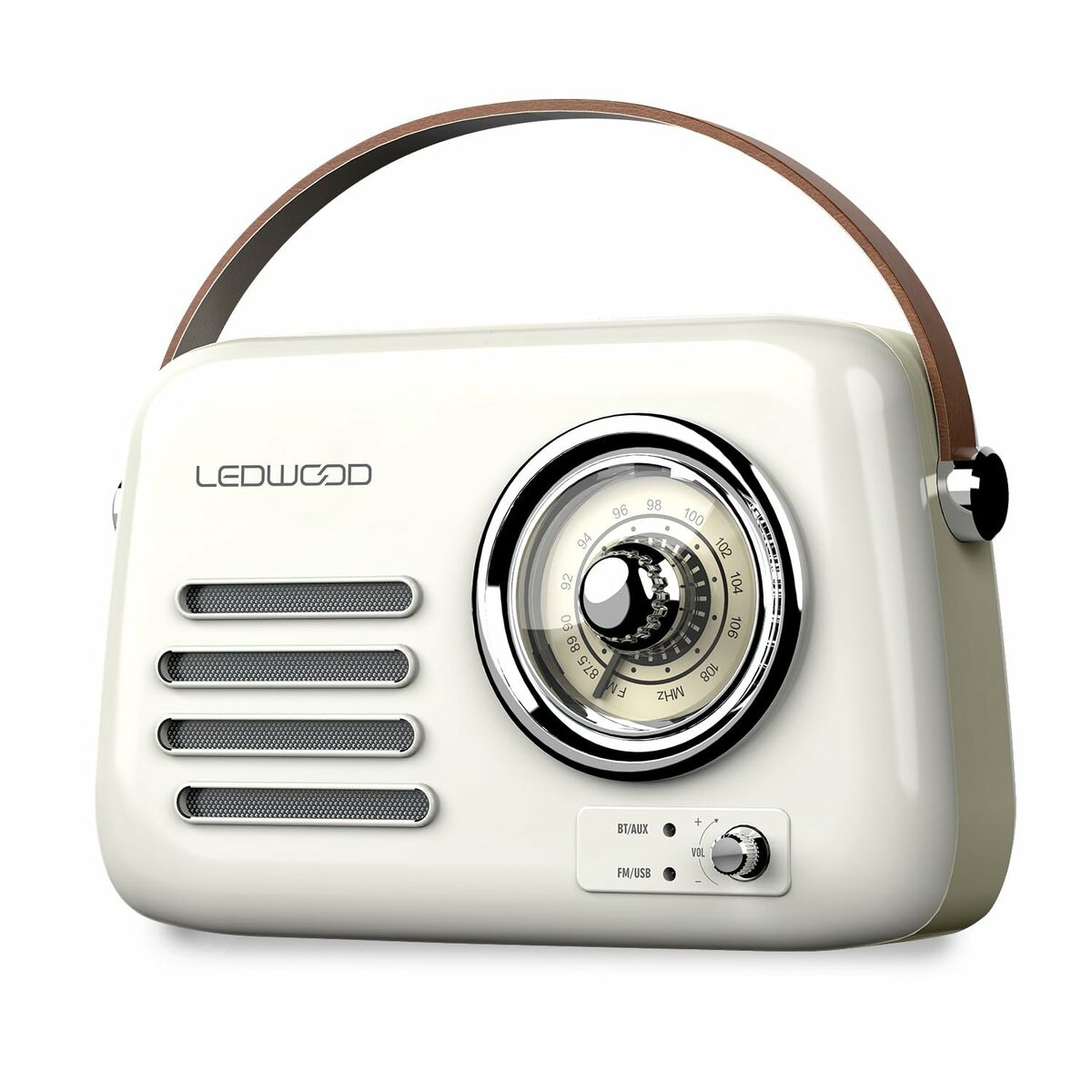 Radiotransistor Ledwood ALMA BLANCO Vit 30 W