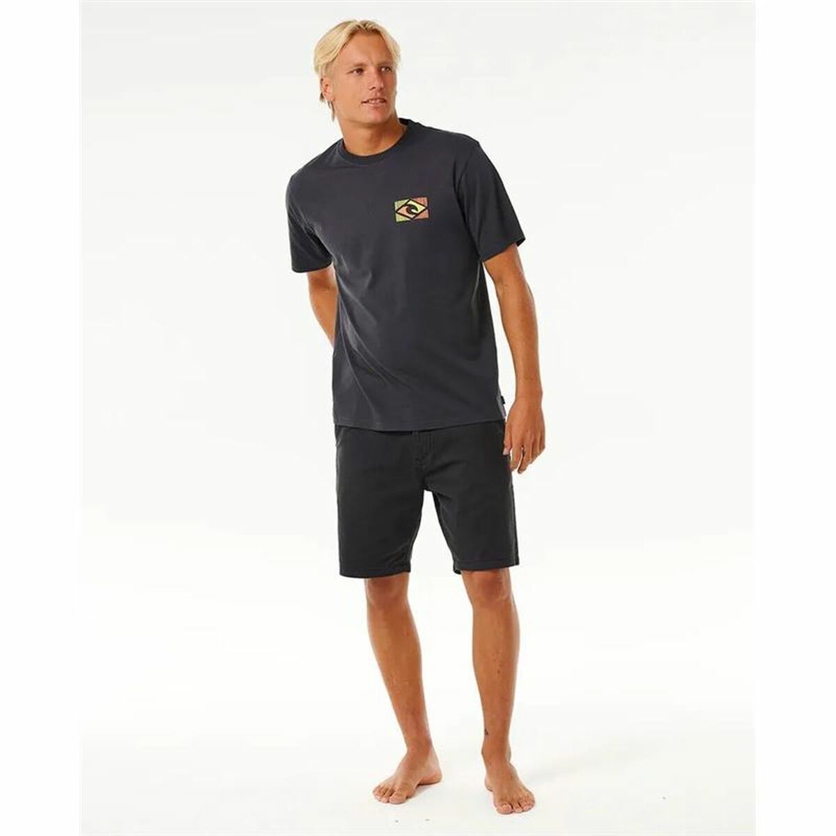 T-shirt med kortärm Herr Rip Curl Traditions Svart - 4