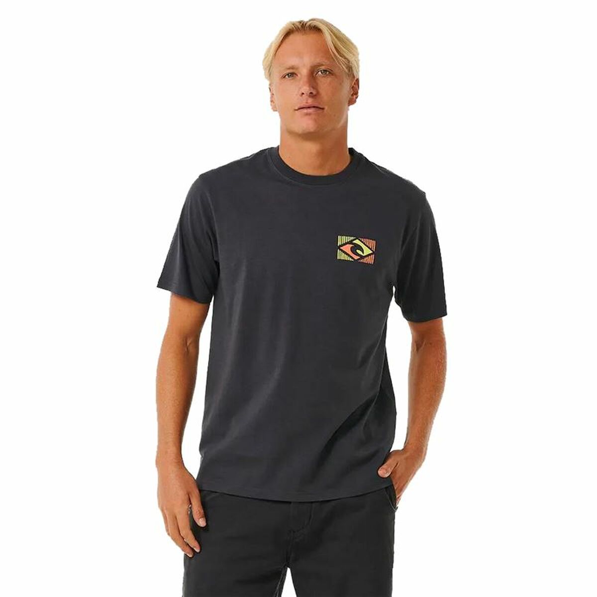 T-shirt med kortärm Herr Rip Curl Traditions Svart