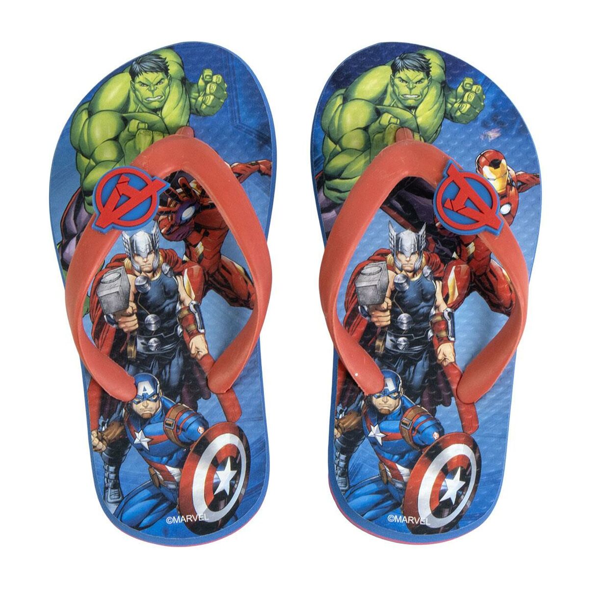 Badtofflor The Avengers Mörkblå
