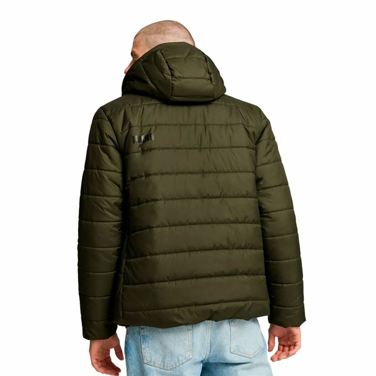 Träningsjacka Herr Puma Essentials Hooded Padded Mörkgrön - 4