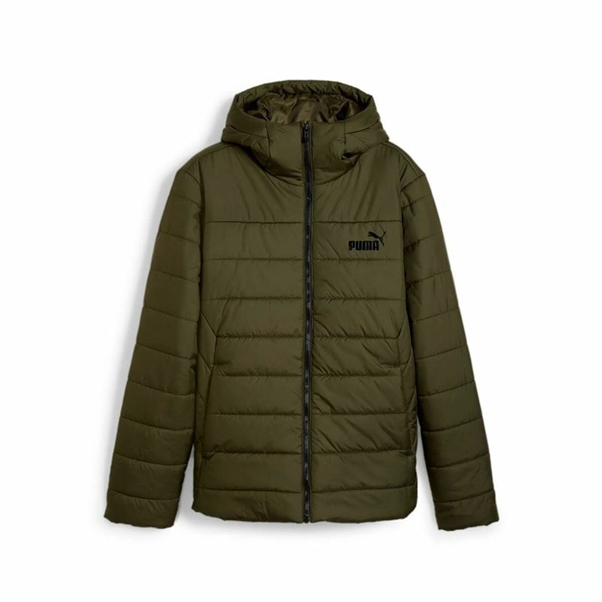 Träningsjacka Herr Puma Essentials Hooded Padded Mörkgrön