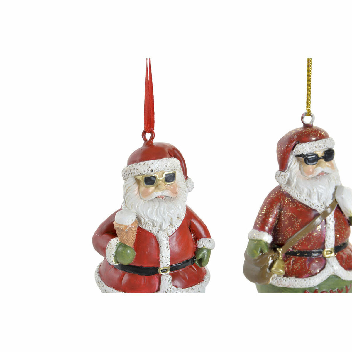 Hängdekoration DKD Home Decor Jul Harts (2 pcs) (4.5 x 3 x 7 cm) - 2