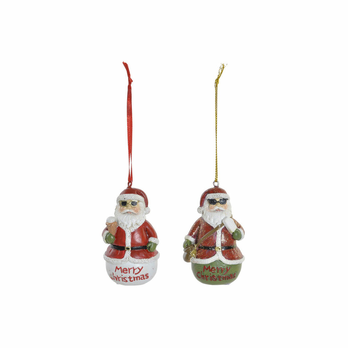 Hängdekoration DKD Home Decor Jul Harts (2 pcs) (4.5 x 3 x 7 cm)