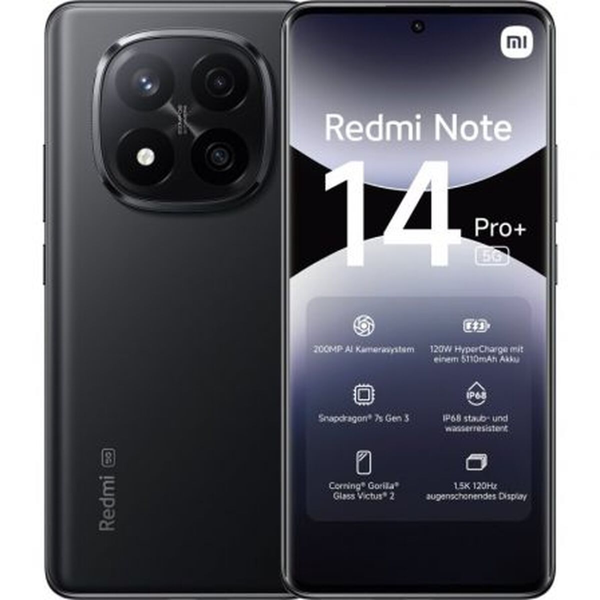 Smartphone Xiaomi NOTE14PP 5G 8-256 BK Octa Core 8 GB RAM 256 GB Svart 6,67"