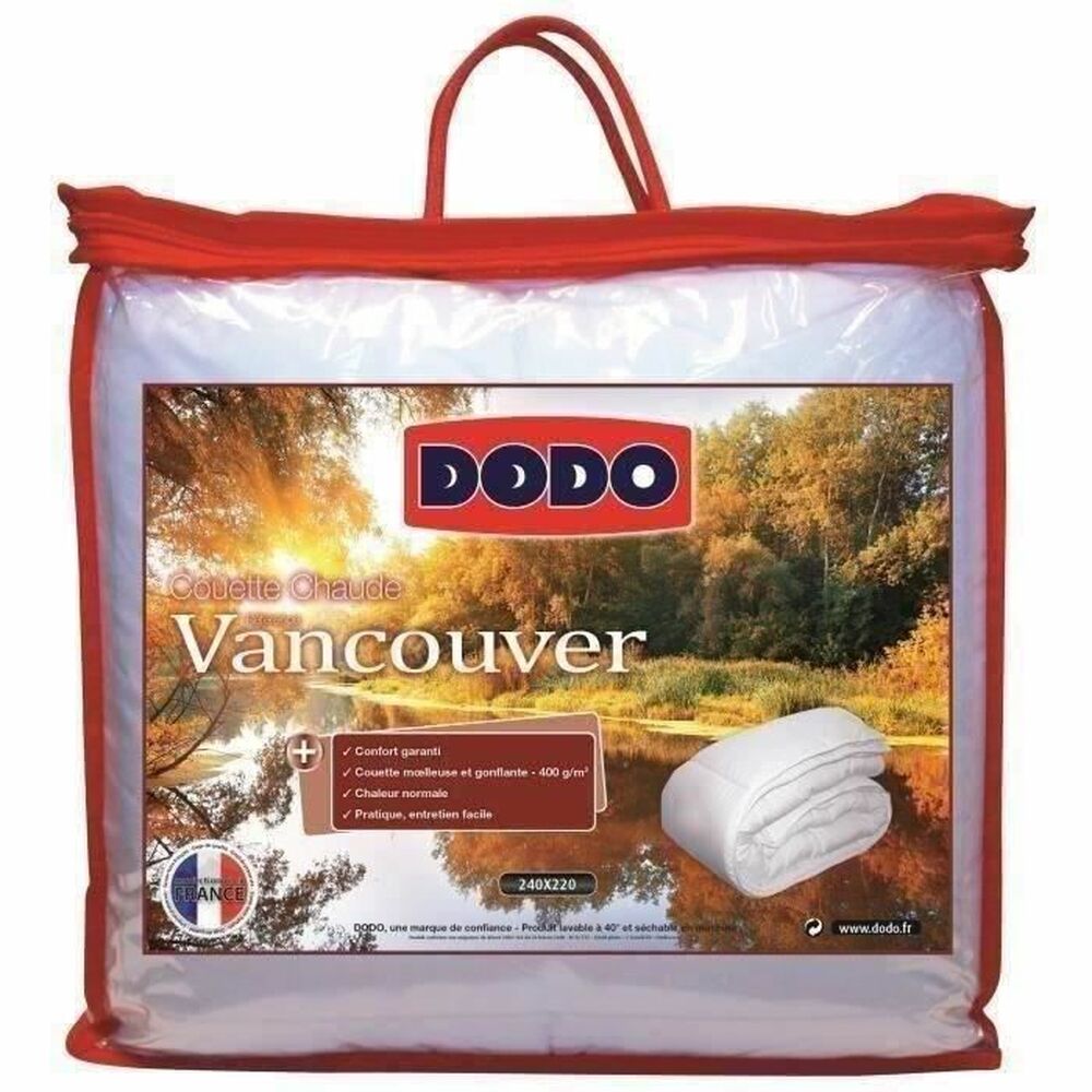 Täcke VANCOUVER DODO Vit 400 g /m² 240 x 260 cm