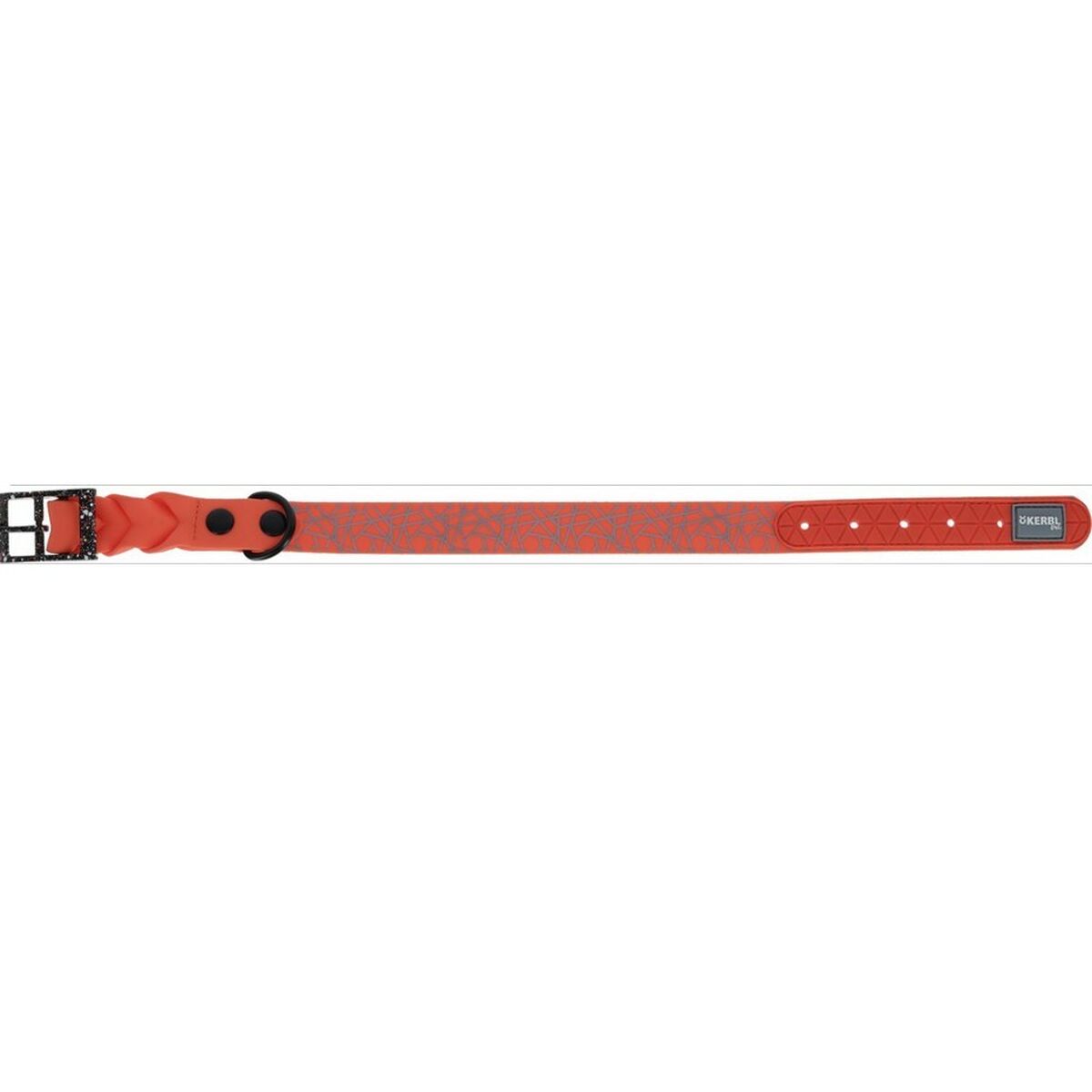 Hundhalsband Kerbl 80100 Svart Orange Tryck 45 cm 36 cm