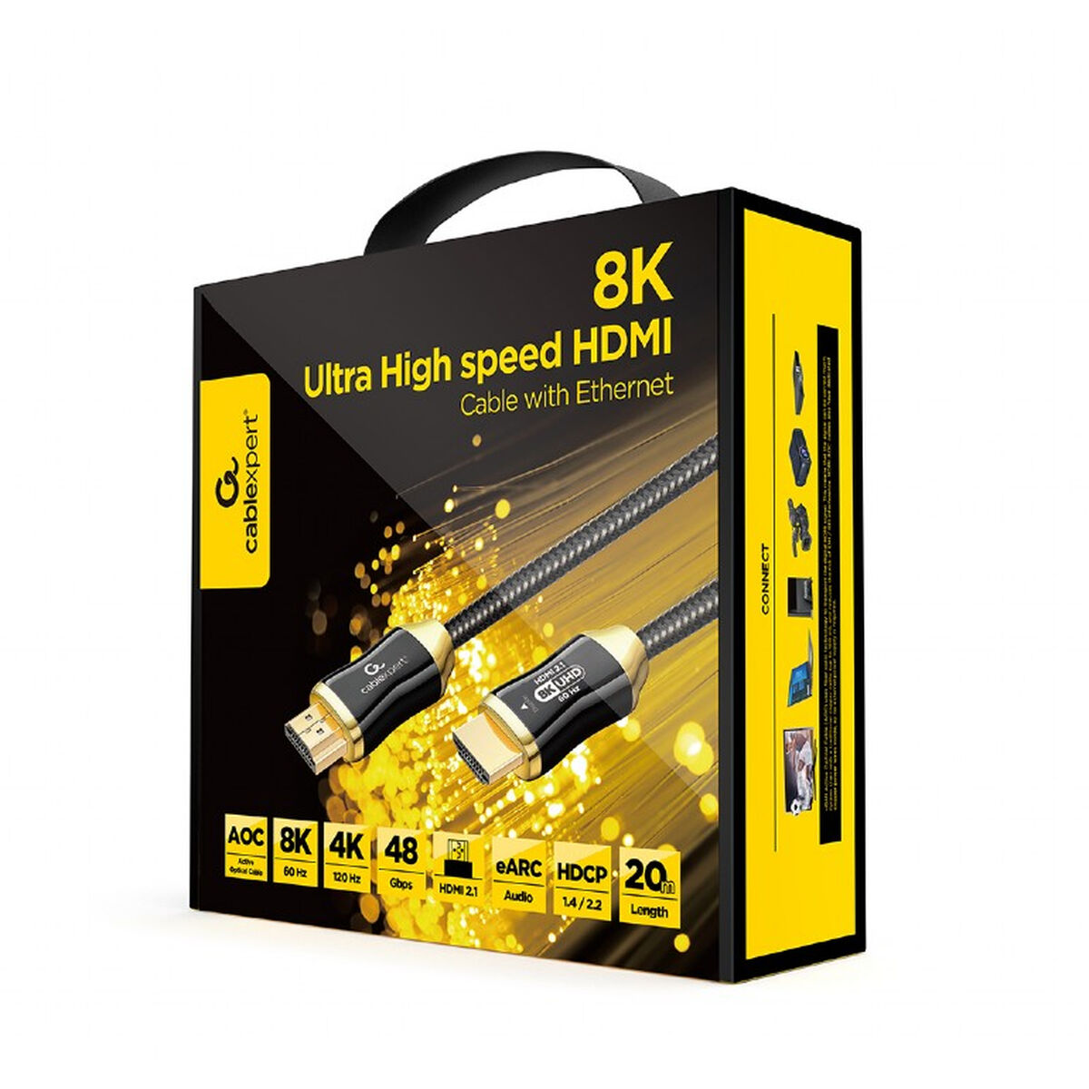 Kabel HDMI GEMBIRD CCBP-HDMI8K-AOC-20M Svart 20 m - 3