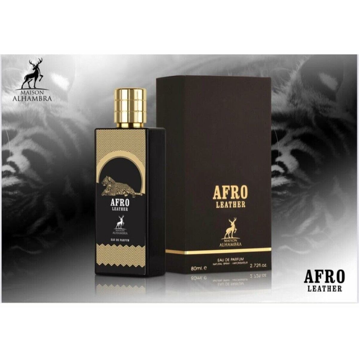 Parfym Herrar Maison Alhambra EDP Afro Leather 80 ml - 3
