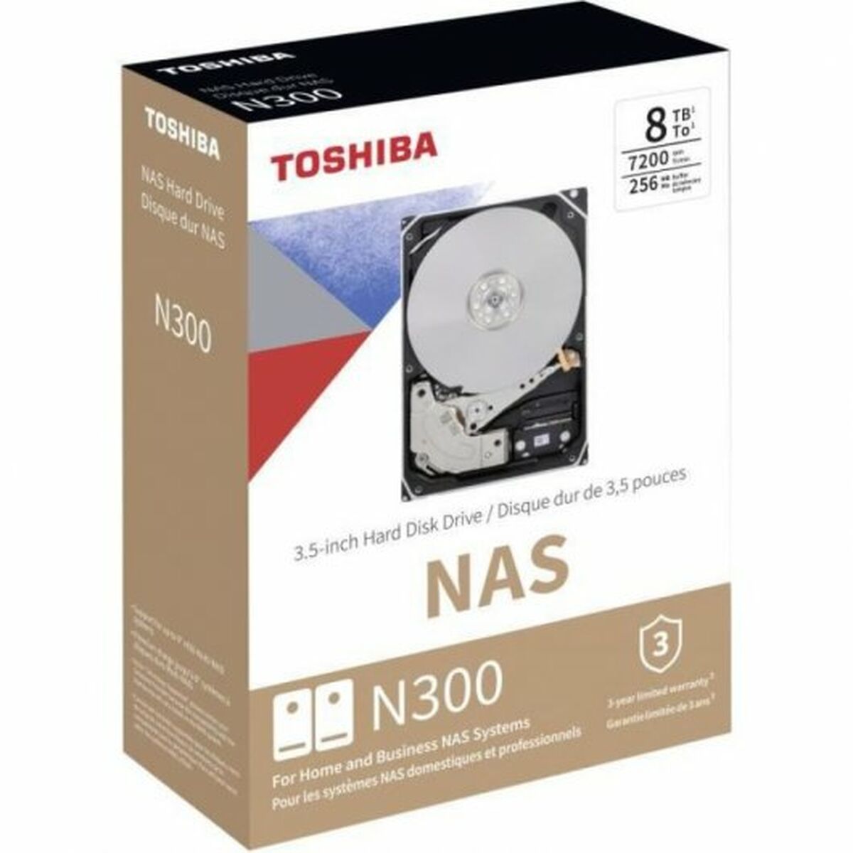 Hårddisk Toshiba Toshiba N300 NAS 8 TB 3,5" - 5