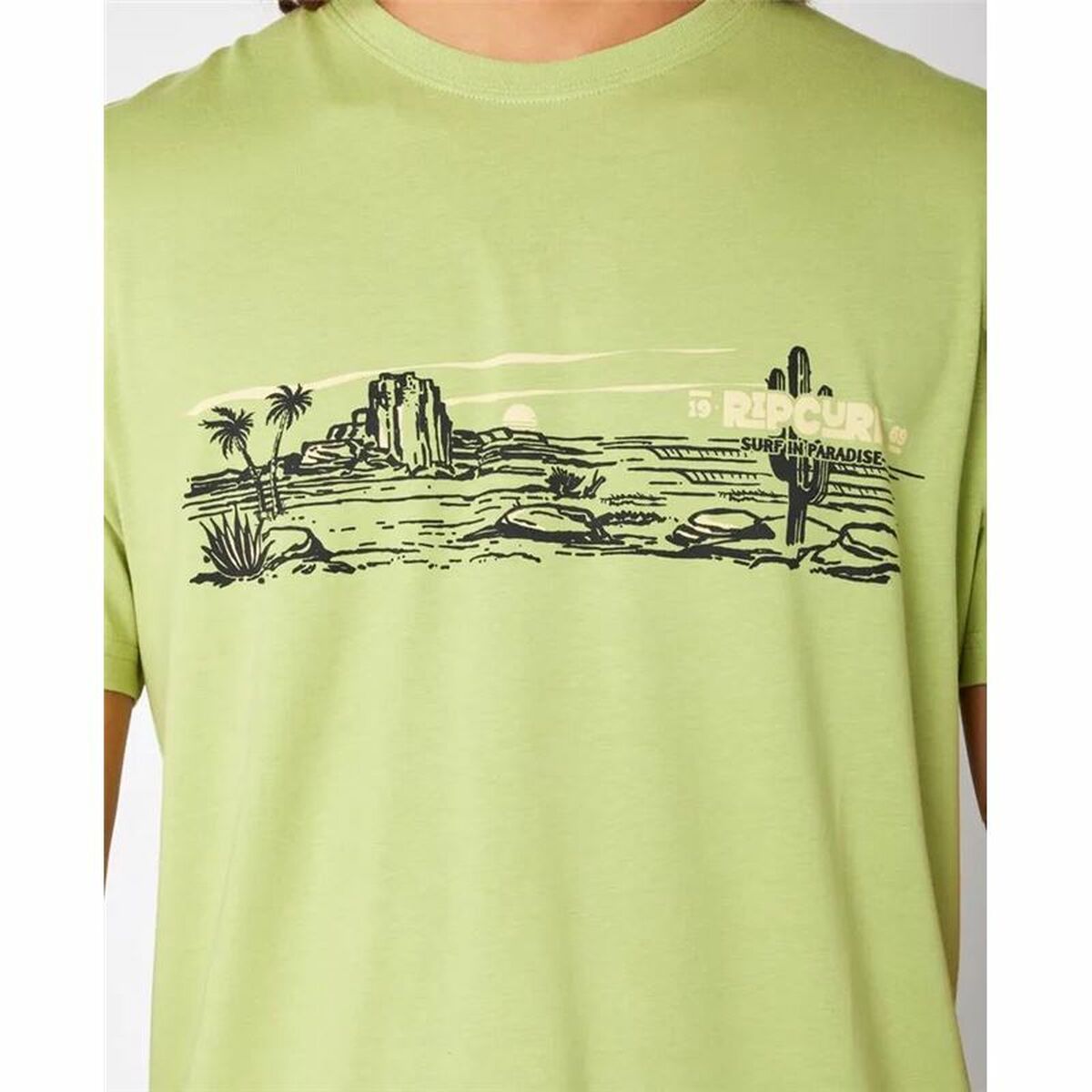 T-shirt med kortärm Herr Rip Curl Paradise Land Ljusgrön - 4
