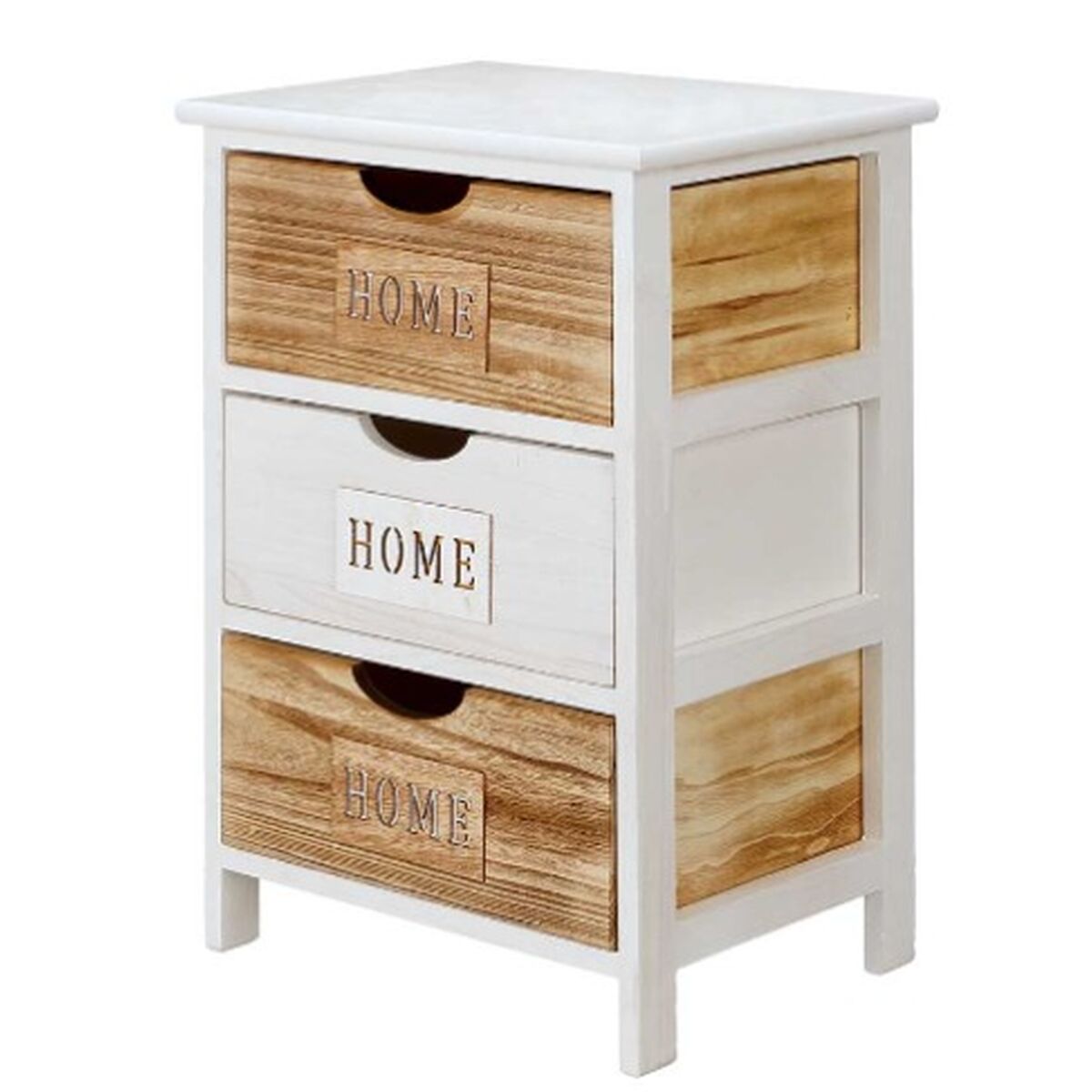 Byrå Gift Decor Home Vit Brun 40 x 58,5 x 29 cm