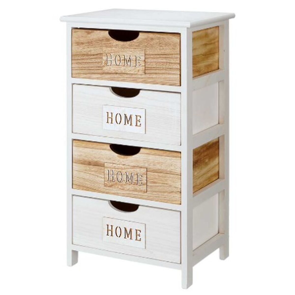 Byrå Gift Decor Home Vit Brun 40 x 73,5 x 29 cm