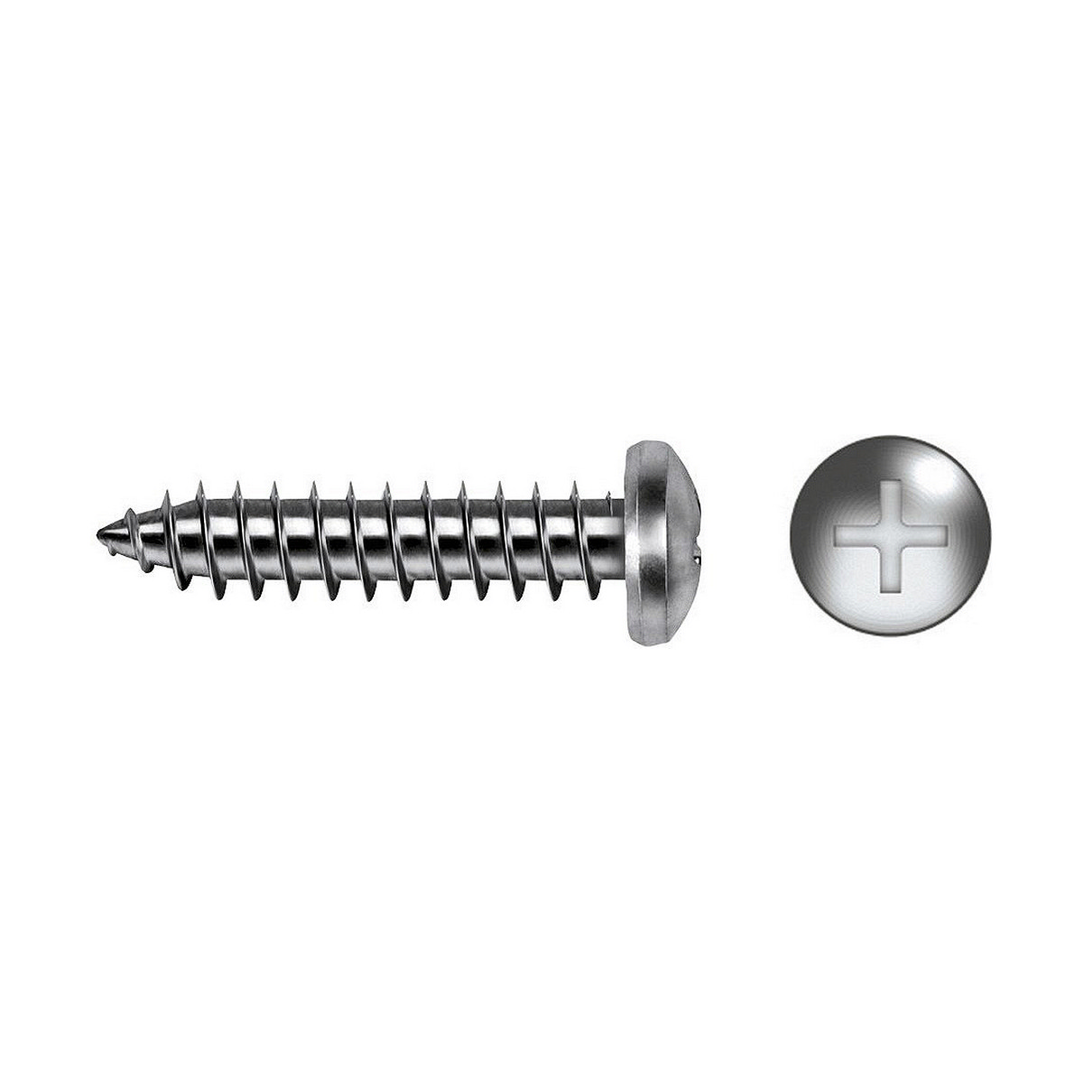 Låda med skruvar CELO Ø 3,5 x 22 mm Metallplatteskruv 500 antal Galvaniserad - 2