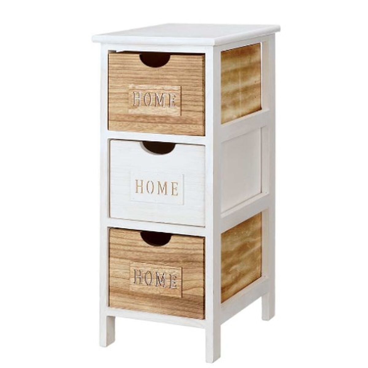 Byrå Gift Decor Home Vit Brun 26 x 63 x 32 cm