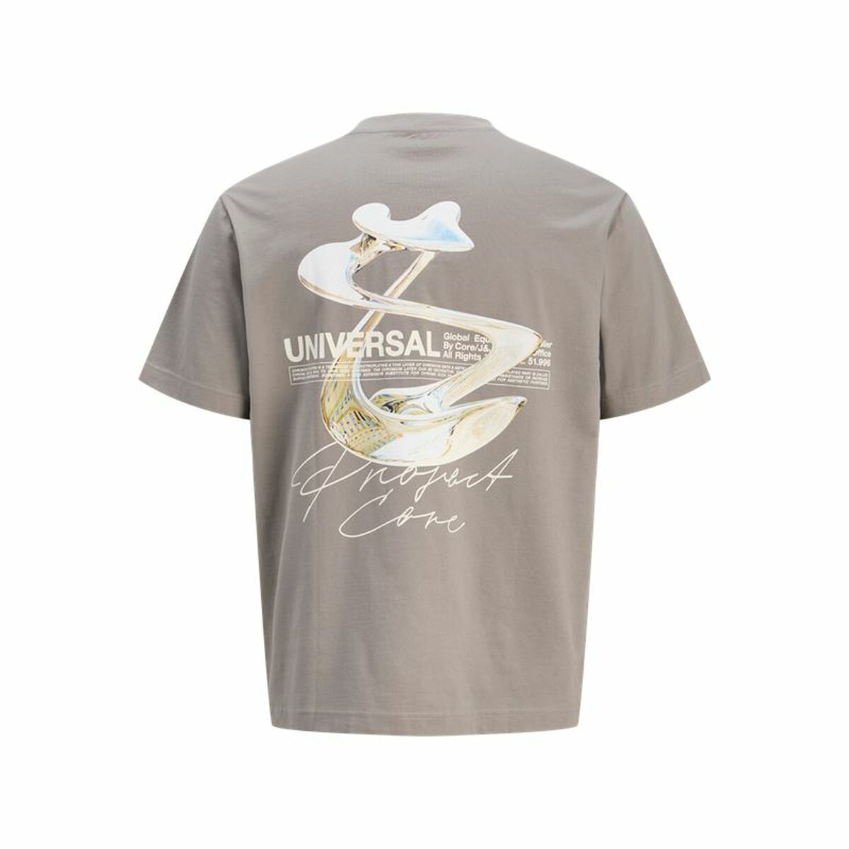 T-shirt med kortärm Herr Jack & Jones Jcodynamic Dust Ss Crew Neck Ljusbrun - 2