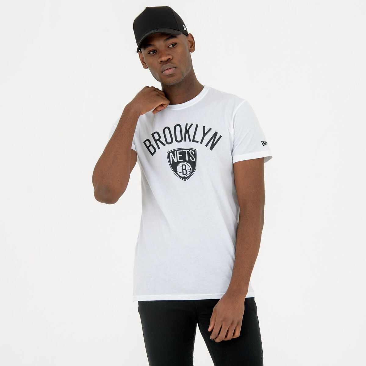 Sporttröja med ärmar New Era NOS NBA BRONET 60416753 Vit - 5
