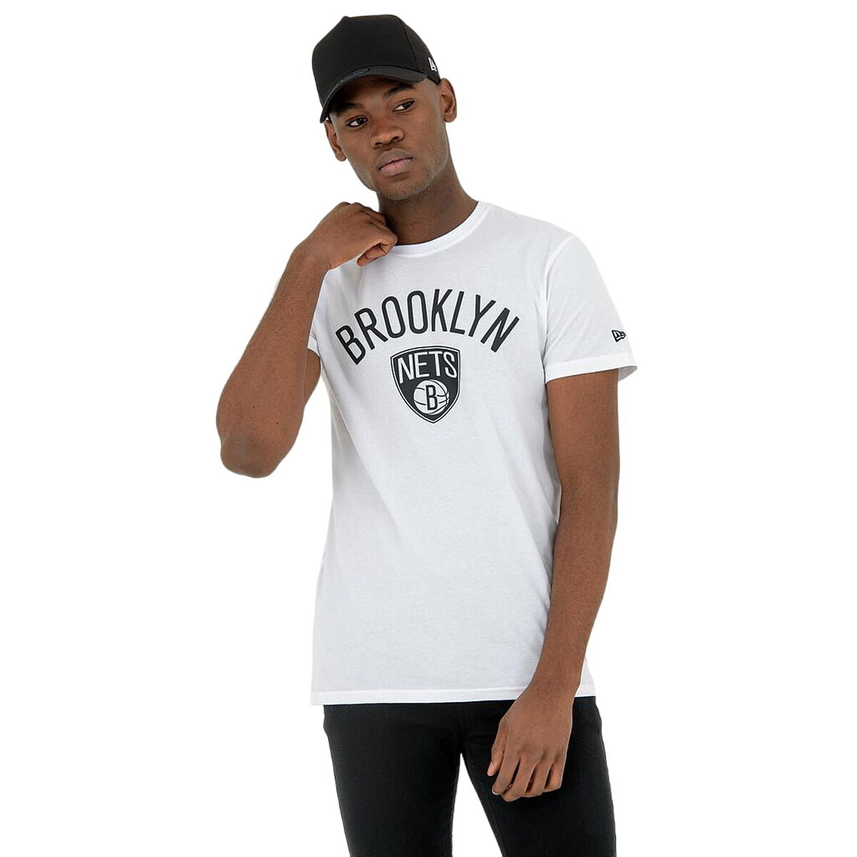 Sporttröja med ärmar New Era NOS NBA BRONET 60416753 Vit