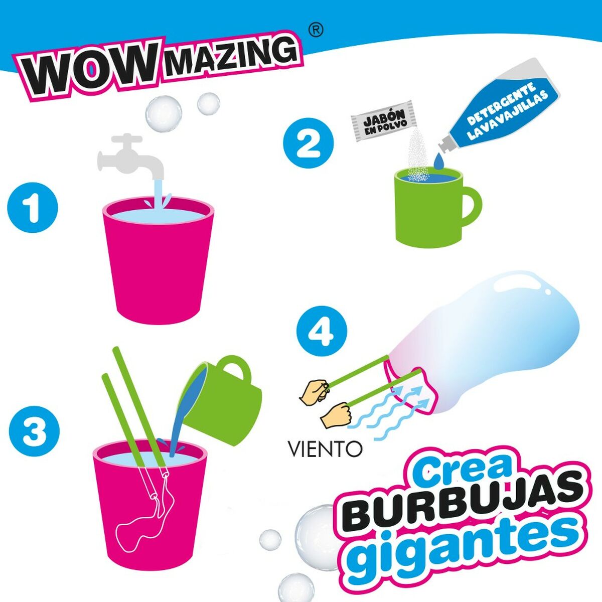 Såpbubbelspel WOWmazing 41 cm (24 antal) - 3