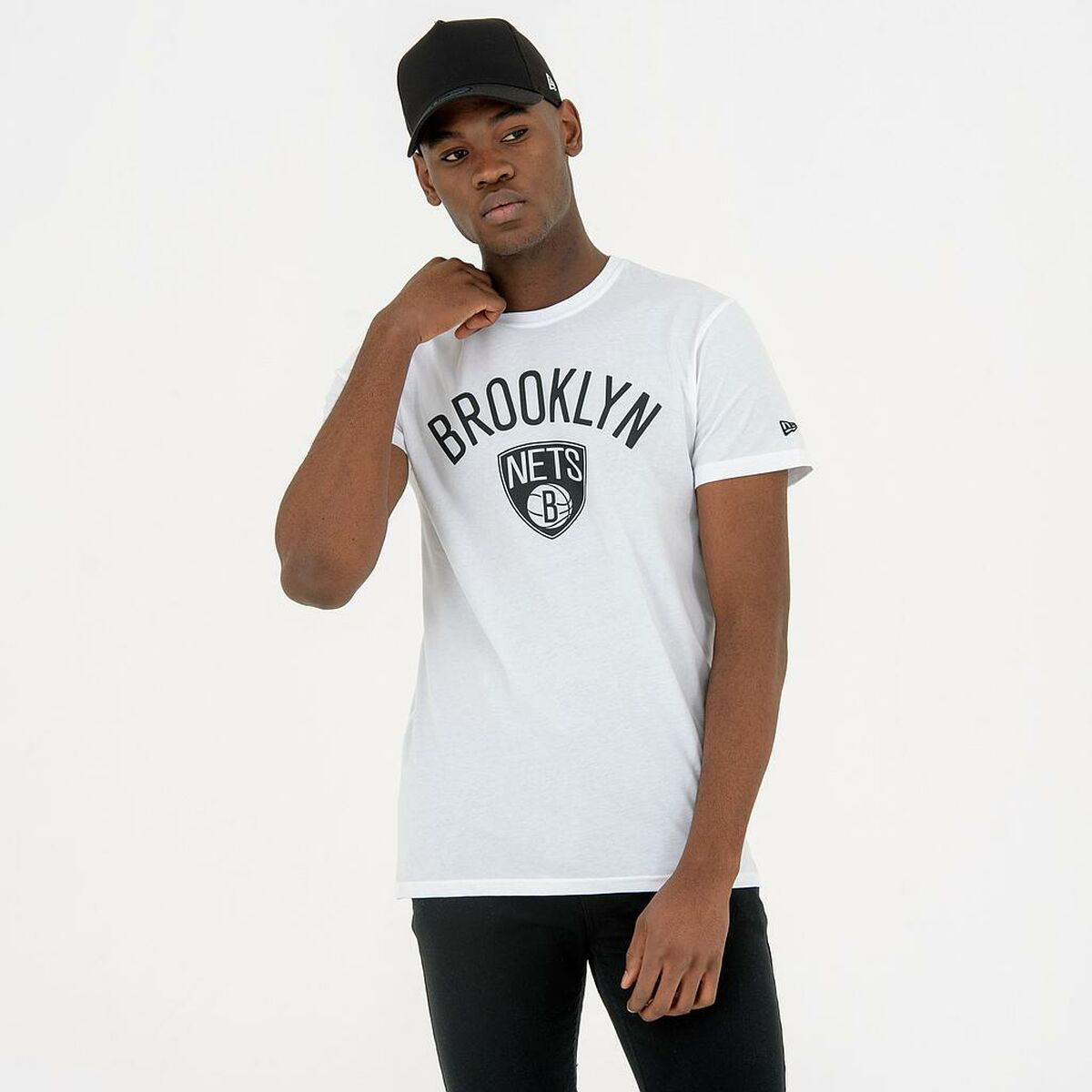 Sporttröja med ärmar New Era NOS NBA BRONET 60416753 Vit - 2