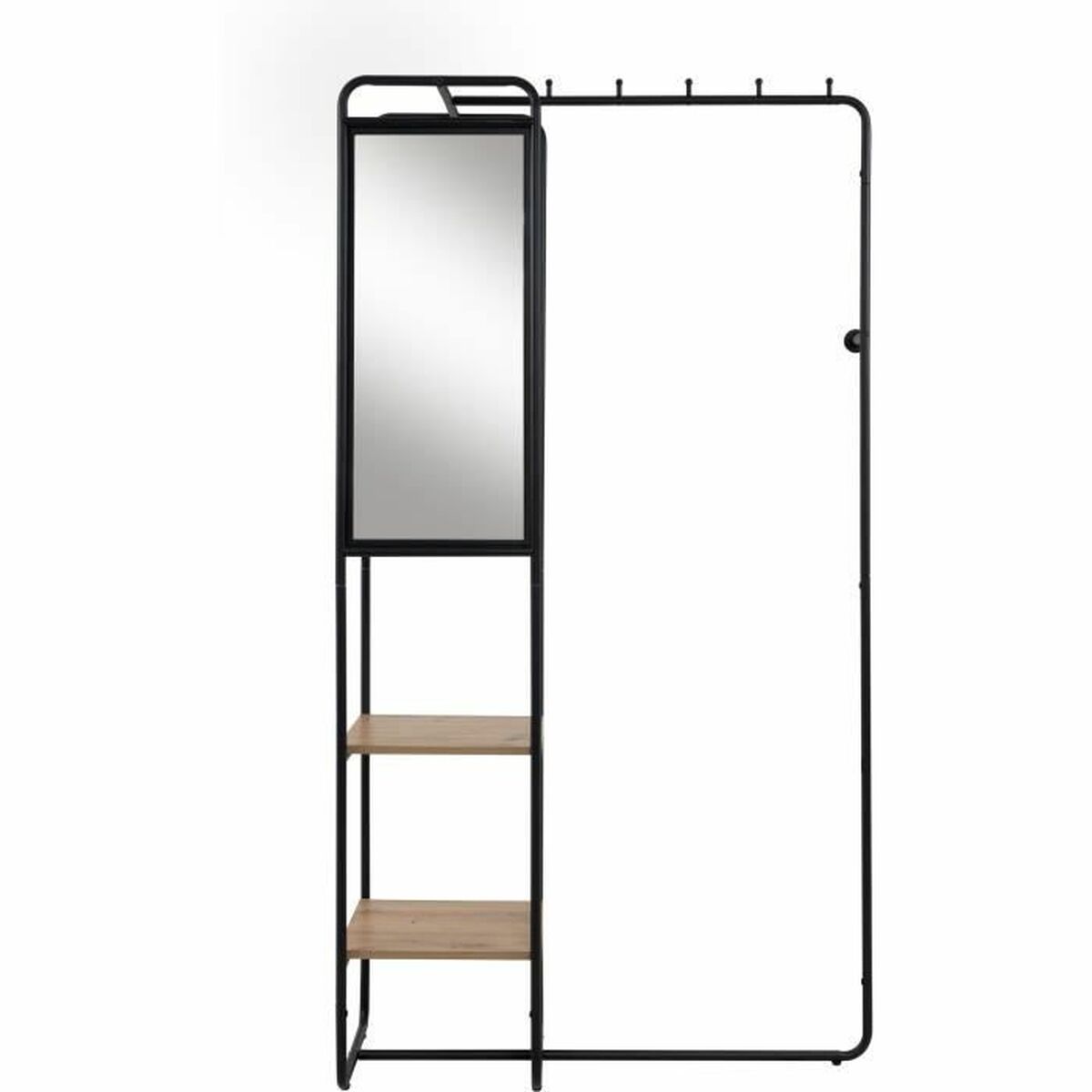 Mottagare Svart 100 x 185 x 37 cm