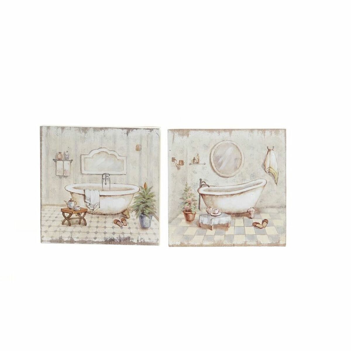 Tavla DKD Home Decor Trä MDF 20 x 3 x 20 cm