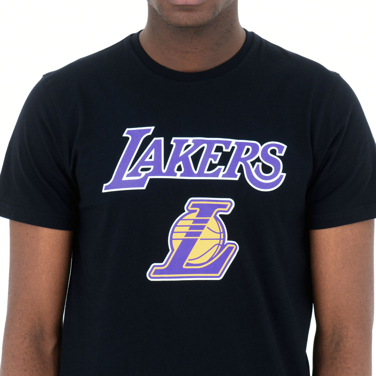Sporttröja med ärmar New Era NOS NBA LOSLAK 60416756 Svart - 4
