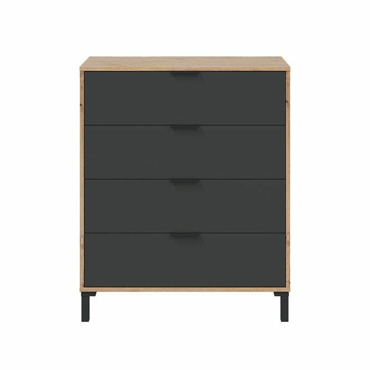 Kommod Brun Svart 77,5 x 40 x 93,5 cm