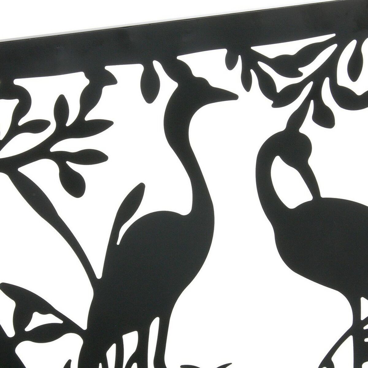 Prydnadsfigur DKD Home Decor 96 x 1 x 50 cm Svart Fåglar (2 antal) - 9
