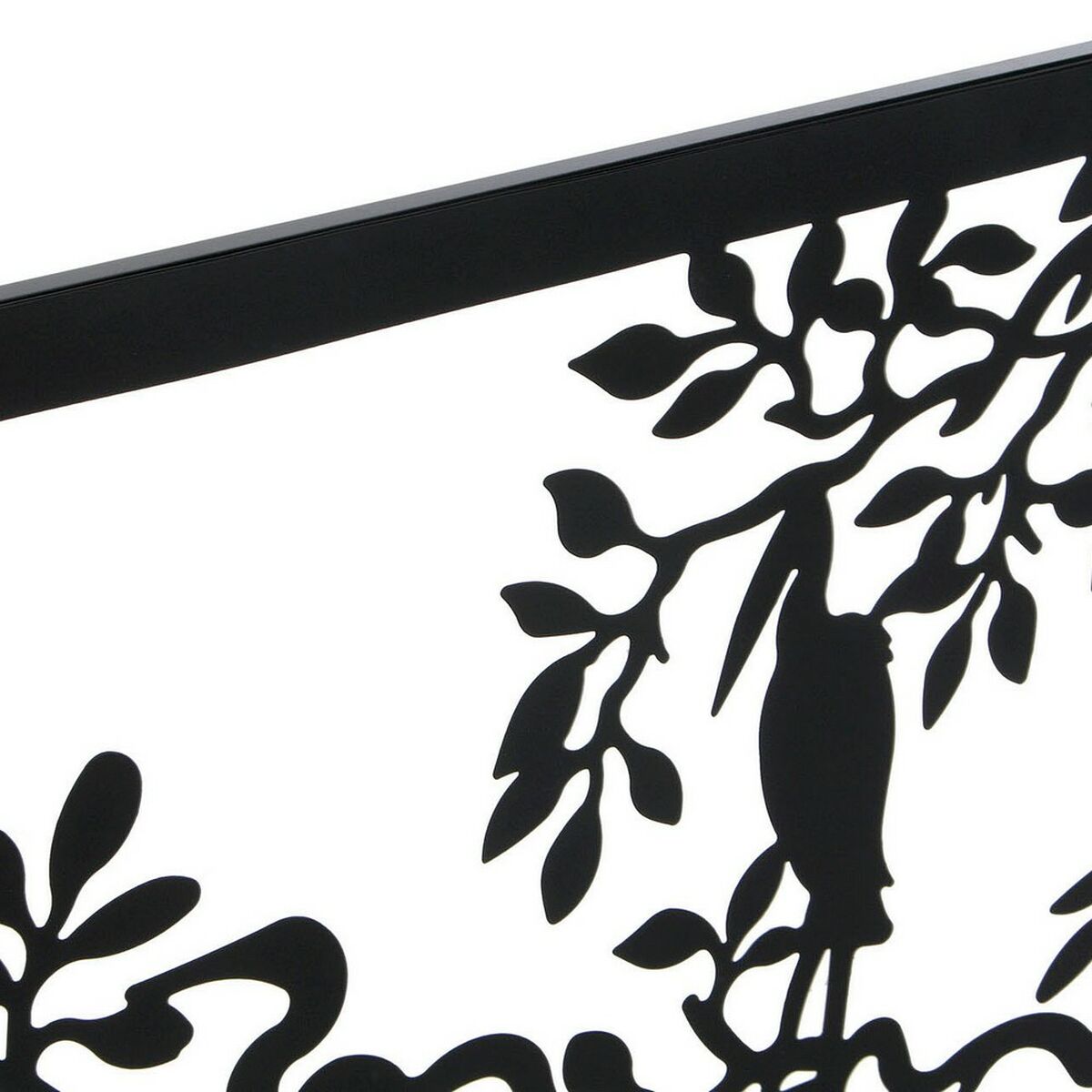 Prydnadsfigur DKD Home Decor 96 x 1 x 50 cm Svart Fåglar (2 antal) - 6