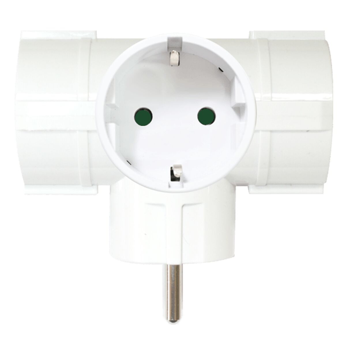 Plugg adapter Silver Electronics 9153 Vit 220 V 16 A