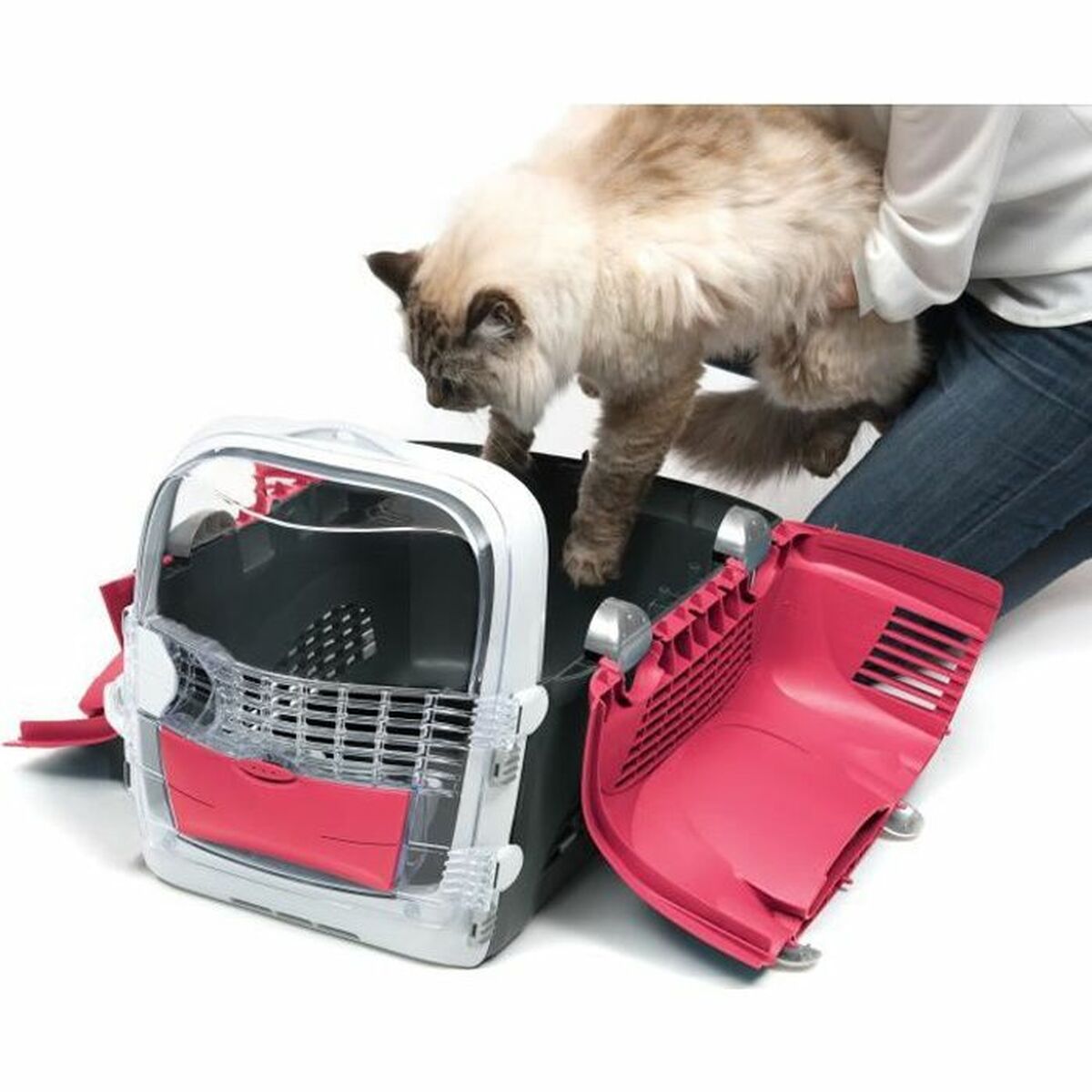 Transporter Catit Cabrio Röd Plast 27 x 53 x 40,5 cm - 2