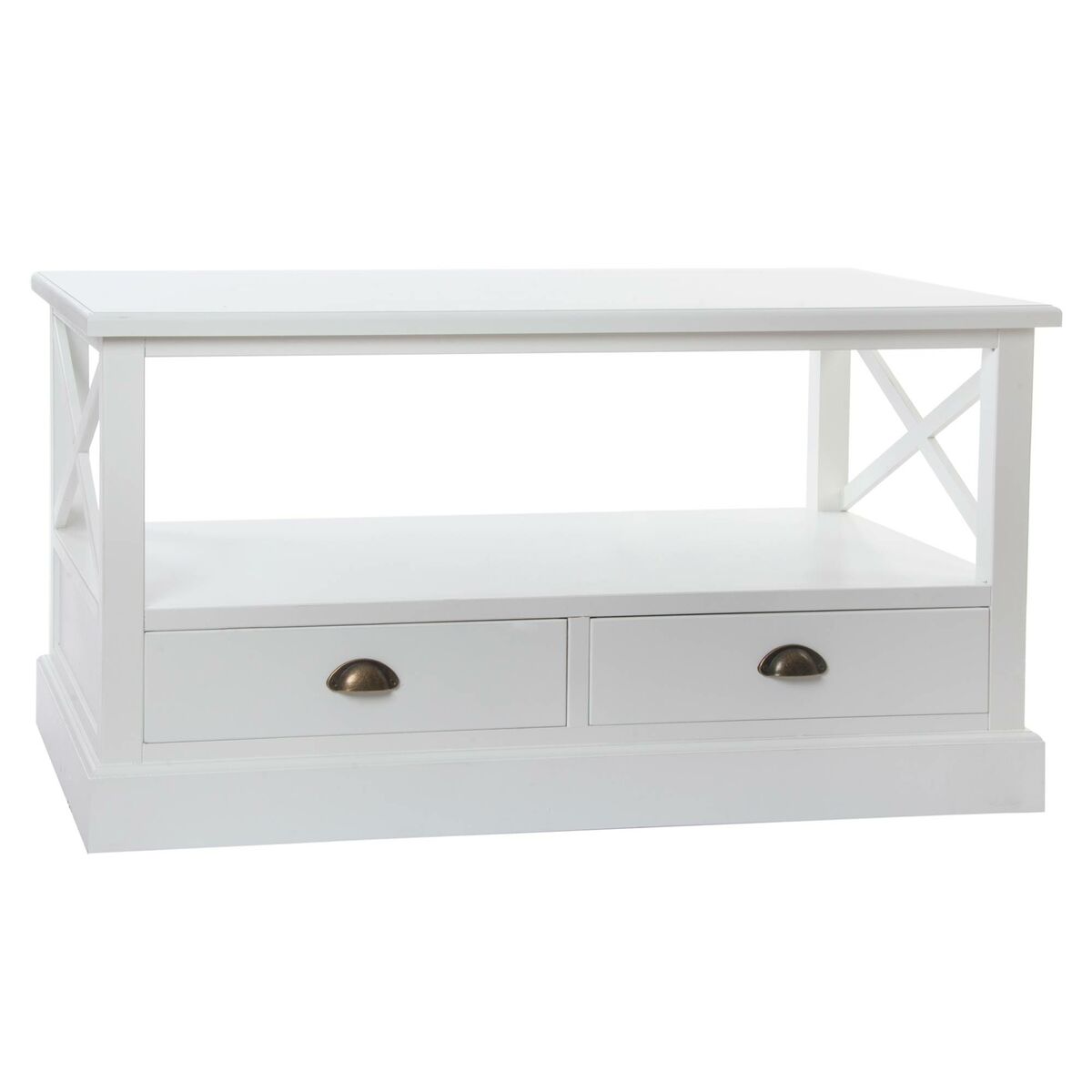 Soffbord DKD Home Decor Vit Trä (108 x 48 x 56,5 cm) - 7