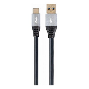 USB A till USB C Kabel DCU Svart (1,5M)
