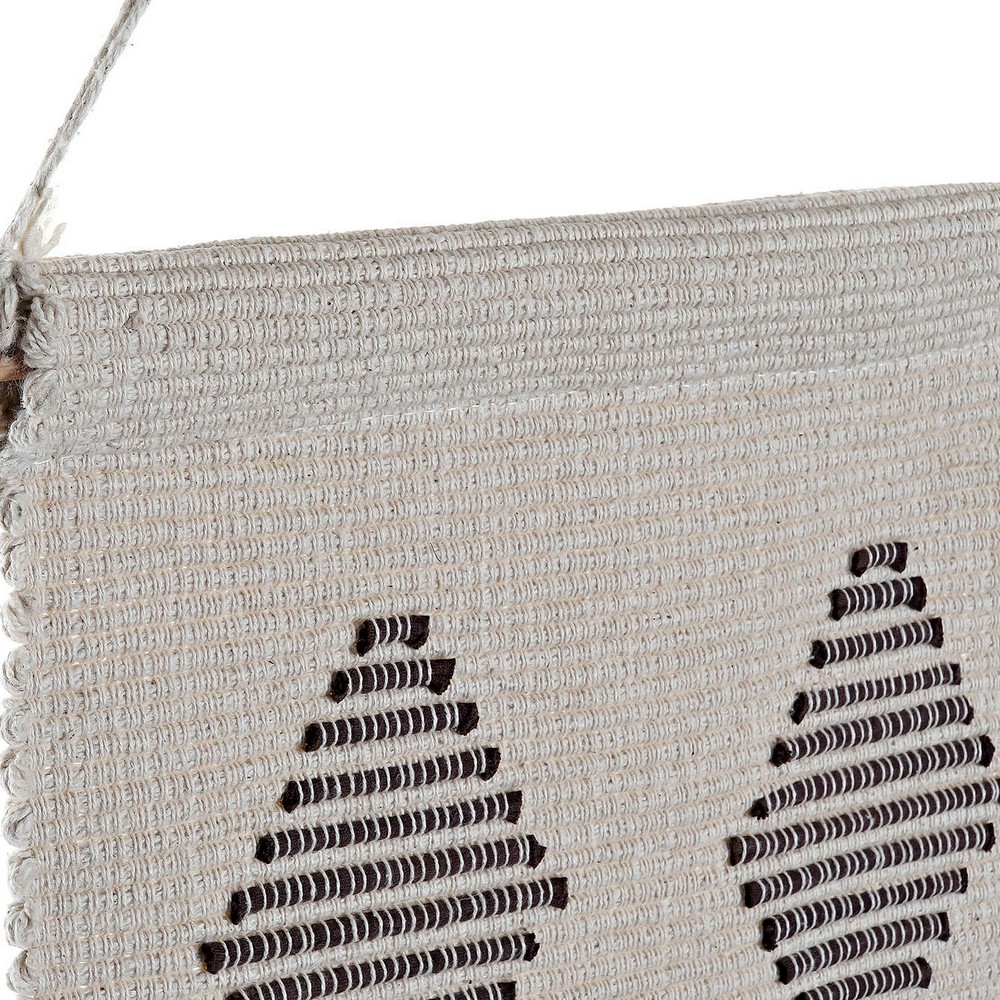 Hängdekoration DKD Home Decor Etnisk Svart Kräm Geometrisk Boho 46 x 1 x 64 cm (2 antal) - 4