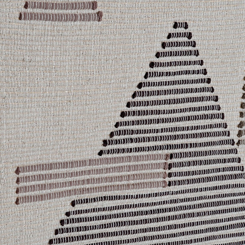 Hängdekoration DKD Home Decor Etnisk Svart Kräm Geometrisk Boho 46 x 1 x 64 cm (2 antal) - 3
