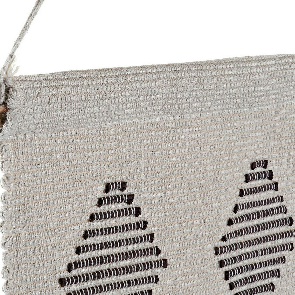 Hängdekoration DKD Home Decor Etnisk Svart Kräm Geometrisk Boho 46 x 1 x 64 cm (2 antal) - 8