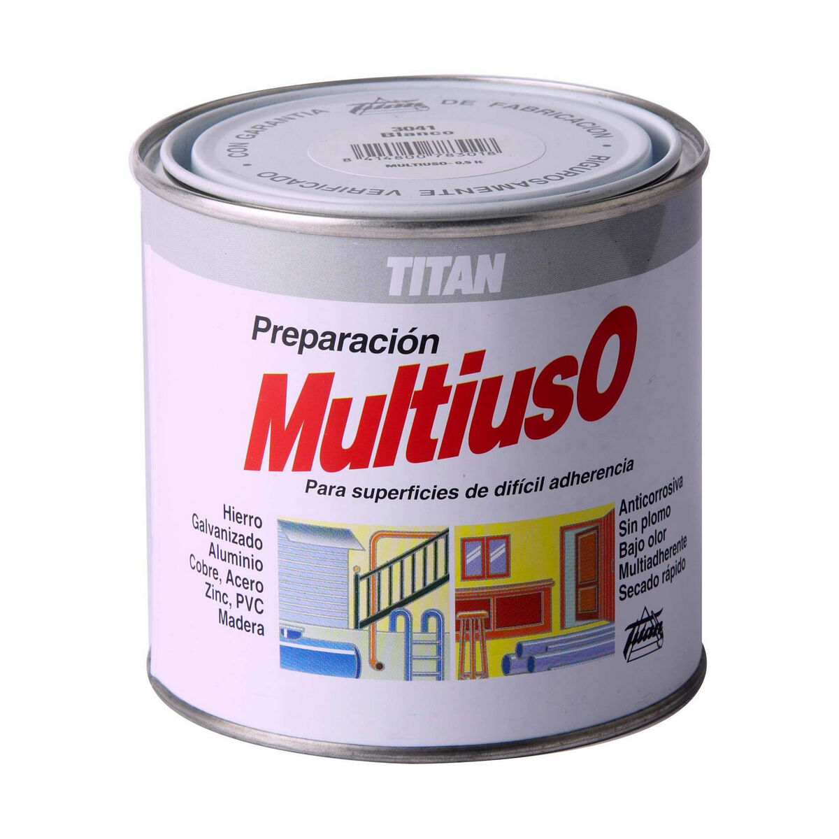Ytbehandling Titan 3041-06a304112 Flerfunktionsstege Utskrift Vit 500 ml - 2