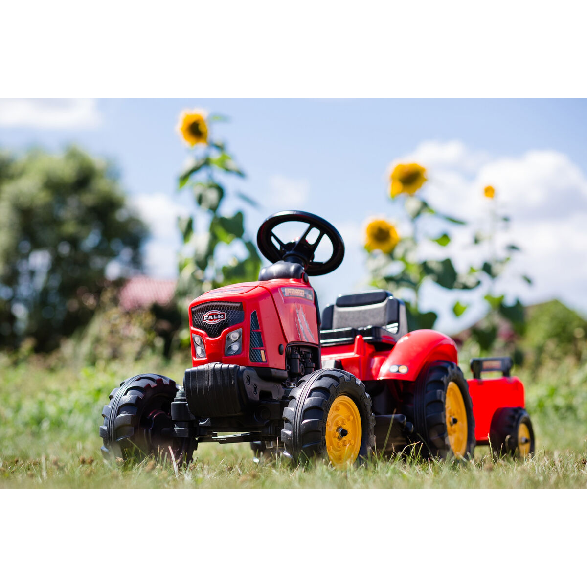 Pedaltraktor Falk Supercharger 2030AB Röd - 6