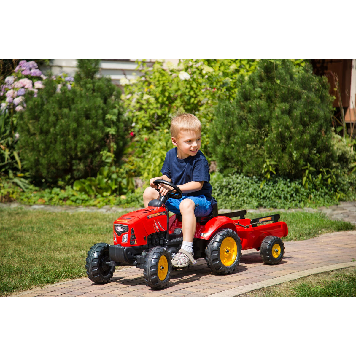 Pedaltraktor Falk Supercharger 2030AB Röd - 5