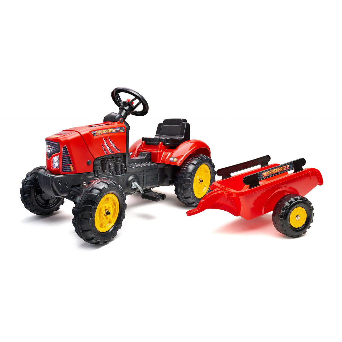 Pedaltraktor Falk Supercharger 2030AB Röd - 3