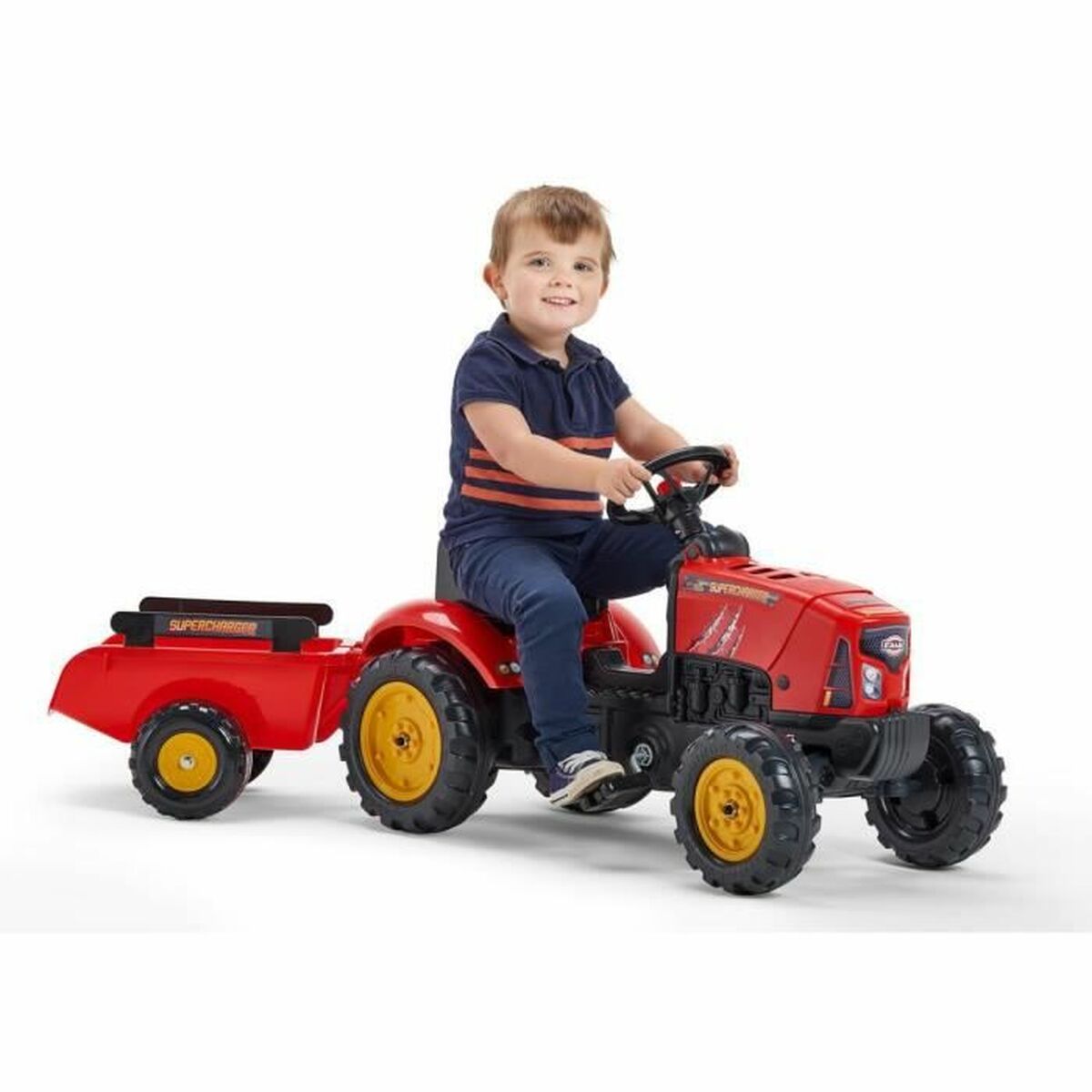Pedaltraktor Falk Supercharger 2030AB Röd - 9