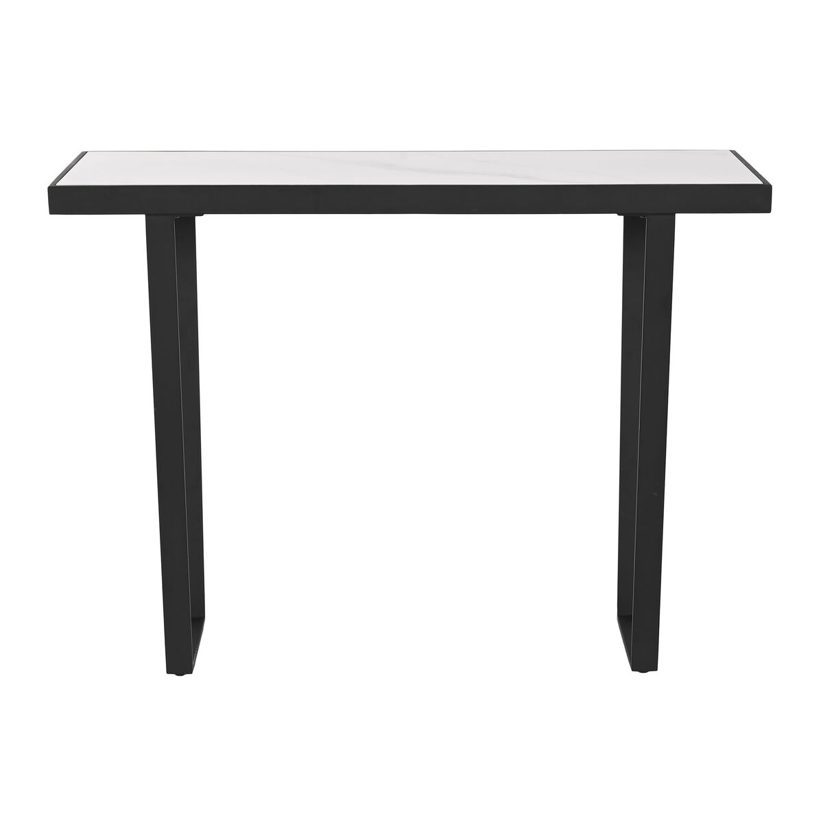 Console Home ESPRIT Vit Svart Metall 100 x 35 x 75 cm - 3