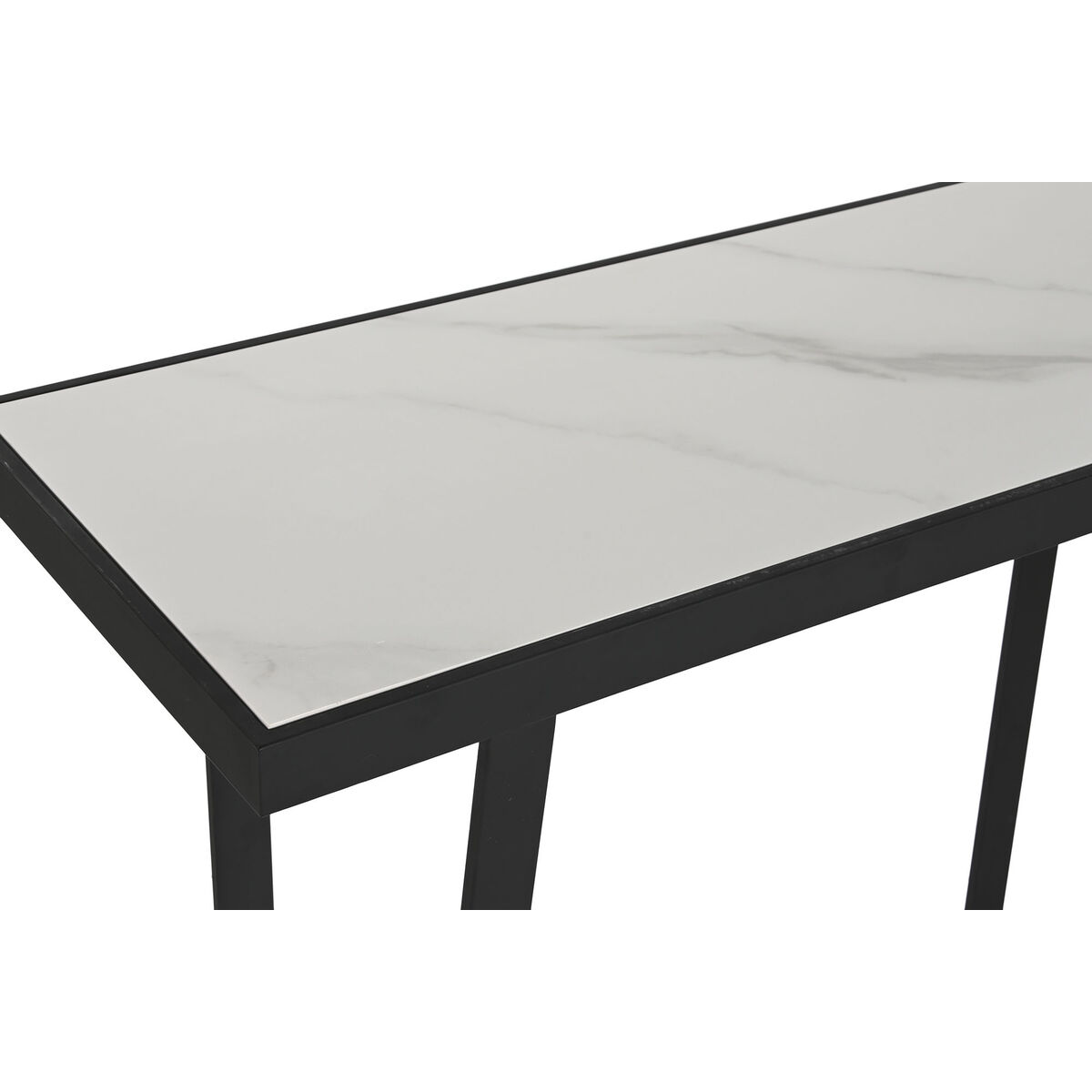 Console Home ESPRIT Vit Svart Metall 100 x 35 x 75 cm - 5