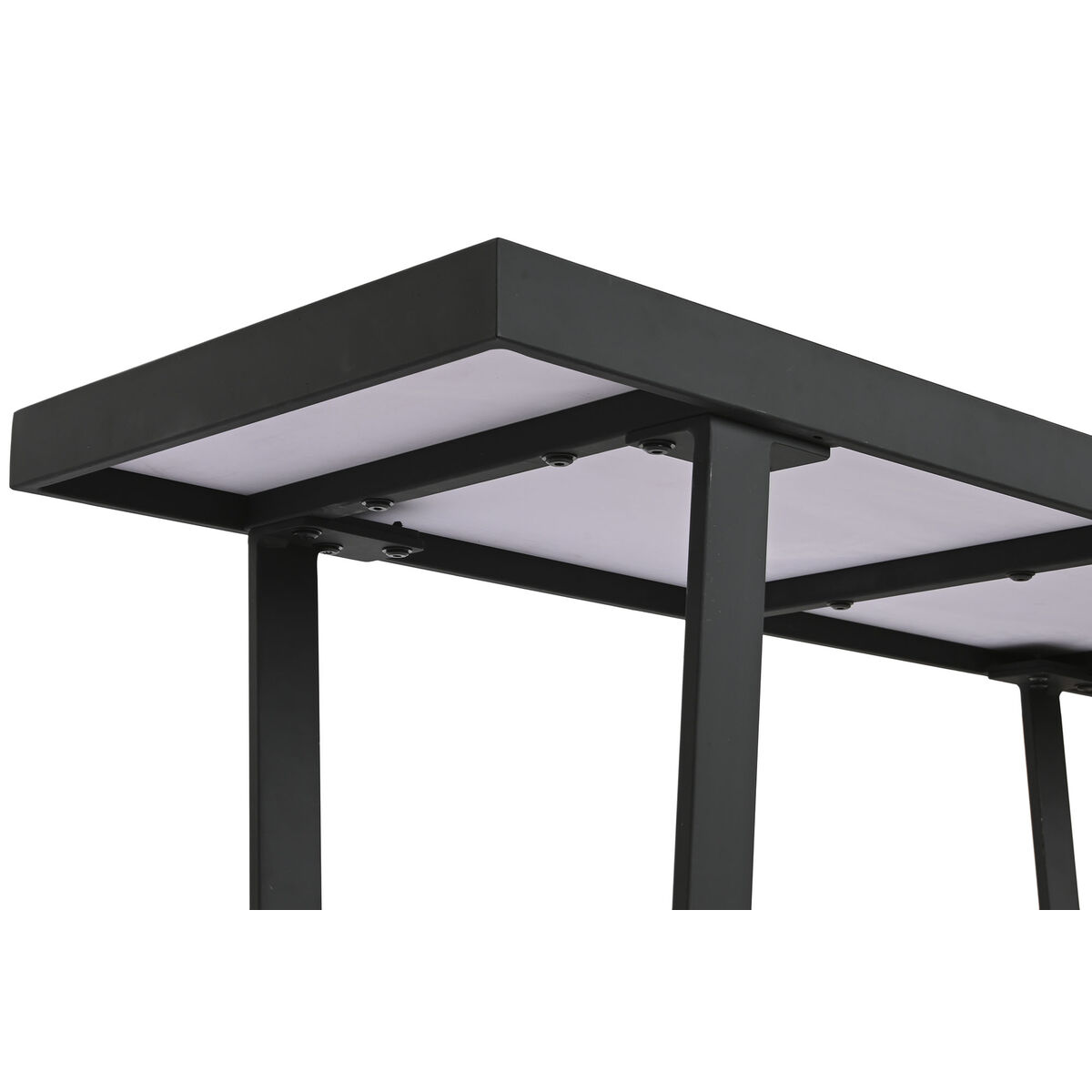 Console Home ESPRIT Vit Svart Metall 100 x 35 x 75 cm - 2