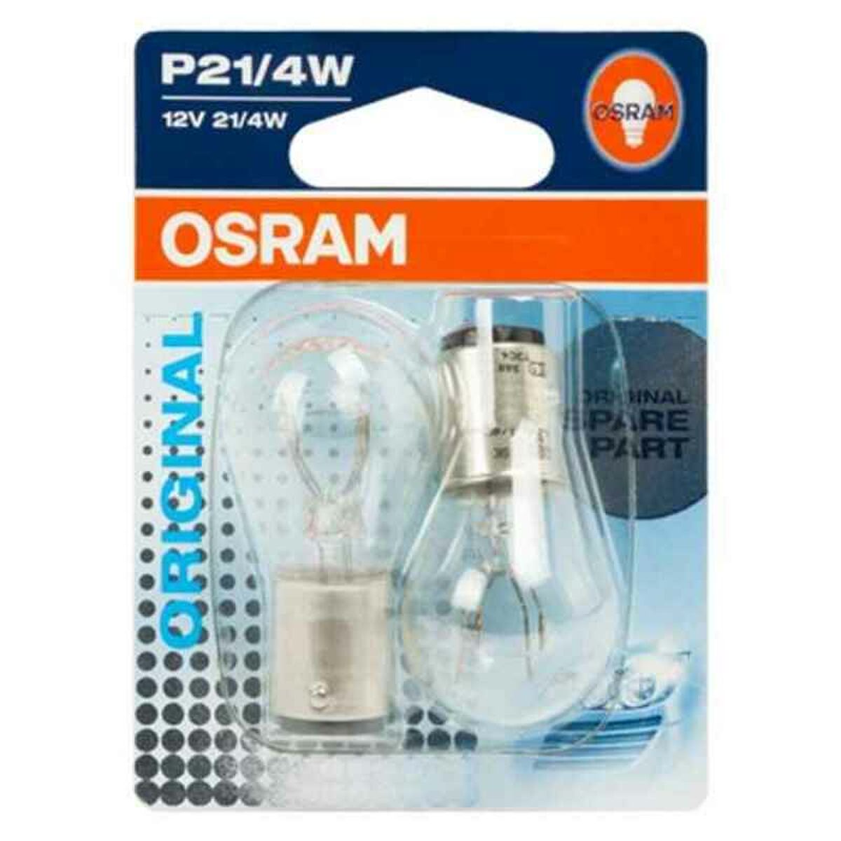 Glödlampa för bil OS7225-02B Osram OS7225-02B P21/4W 21/4W 12V (2 Delar) - 5