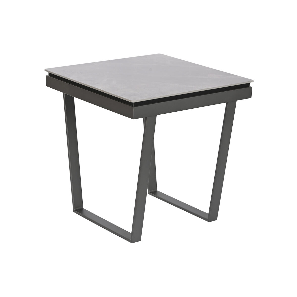 Sidobord Home ESPRIT Grå Metall 51 x 51 x 53 cm - 5