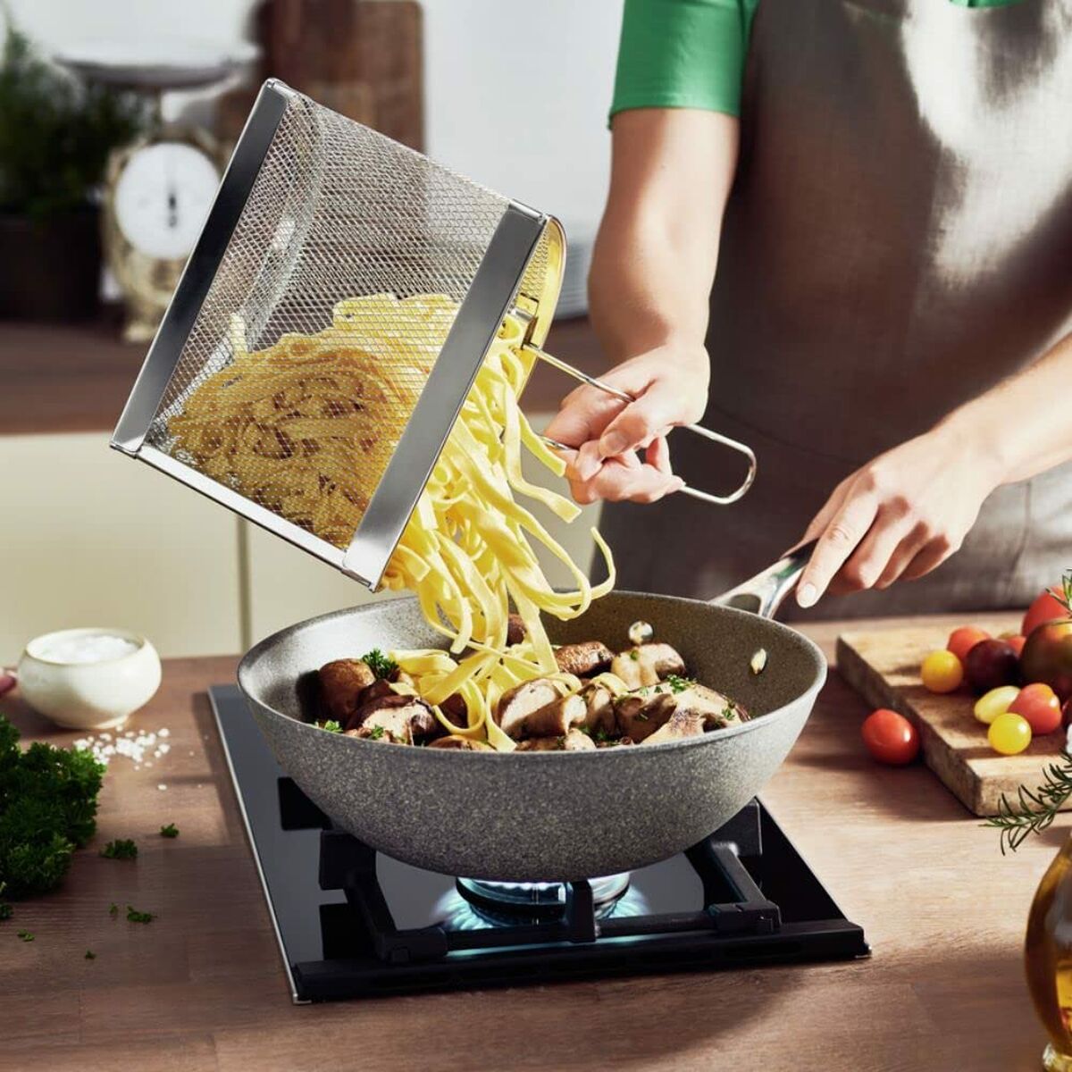 Wokpanna Ballarini 75002-815-0 Antracitgrå Rostfritt stål Aluminium Ø 30 cm (1 antal) - 7